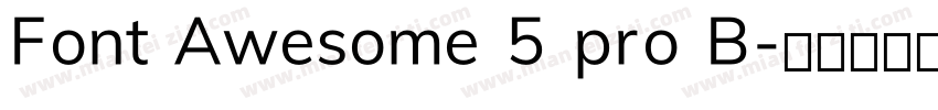 Font Awesome 5 pro B字体转换